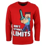   Minecraft Without Limits dječja majica s dugim rukavima, gornji dio 10 godina / 140 cm