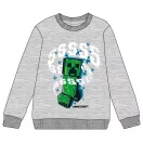 Minecraft Grey dječji pulover 10 godina / 140 cm