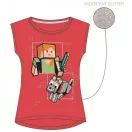 Minecraft Red dječja kratka majica, gornji dio 4 godine / 104 cm
