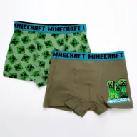   Minecraft Green Mob dječje bokserice 2 komada/paket 10 godina / 140 cm