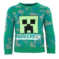 Minecraft Green dječji pleteni pulover 6 godina / 116 cm