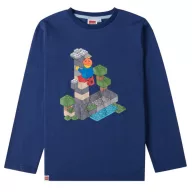   Lego Block Dark Blue dječja majica dugih rukava, gornji dio 3 godine / 98 cm