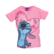   Disney Lilo i Stitch Fun Light Pink dječja kratka majica, gornji dio 3 godine / 98 cm