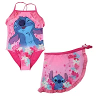   Disney Lilo i Stitch Pink dječji kupaći kostim i sarong set 3 - 4 godine / 98 - 104 cm