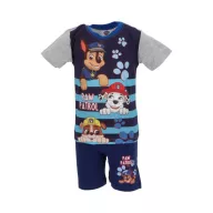  Psići u ophodnji Happy Stripes Grey dječja kratka pidžama 2 godine / 92 cm