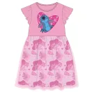 Disney Lilo i Stitch Pink Leaf dječja ljetna haljina 2 godine / 92 cm