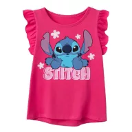   Disney Lilo i Stitch Tiny Smile Pink dječja kratka majica, gornji dio 4 godine / 104 cm