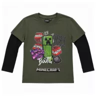   Minecraft Boom Creeper Creeper Boom dječja majica s dugim rukavima, gornji dio 8 godina / 128 cm