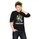 Minecraft Battle Back Battle Black dječja majica dugih rukava, gornji dio 10 godina / 140 cm