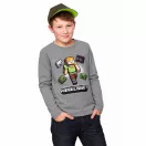 Minecraft Alex Adventure Grey dječja majica s dugim rukavima, gornji dio 6 godina / 116 cm