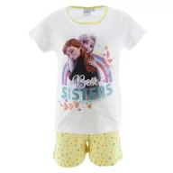   Disney Snježno kraljevstvo Best Sisters White dječja kratka pidžama 8 godina / 128 cm