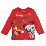   Disney Mickey Pluto Red Božićna dječja majica, gornji dio 12 mj
