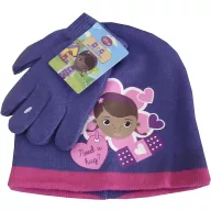   Disney Doc McStuffins Hug Purple Disney Dr Plüssi dječji set kapa + rukavice 52 cm