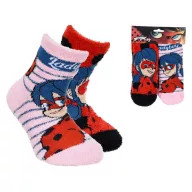   Miraculous: Pustolovine Bubamare i Crnog Mačka Cuddlebug dječje debele čarape s protukliznim potplatom 31/34