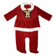   Disney Minnie Gold Bow Božićna dječja pidžama s nogavicama, 12 mjeseci