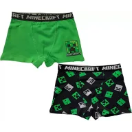   Minecraft Green dječje bokserice 2 komada/komplet 10 godina / 140 cm