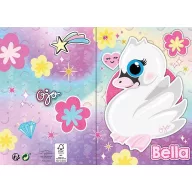 Ojo Bella 3D pop-up čestitka s labudom + omotnica