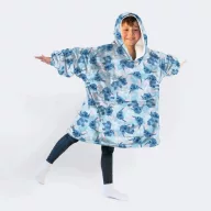   Disney Lilo i Stitch Blue topla plišana deka, pončo za 7-14 godina