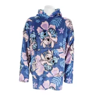   Disney Lilo i Stitch Hibiscus pončo pokrivač od plišanog flisa za 3-6 godina