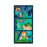   Minecraft Explore kupaonski ručnik, ručnik za plažu 70x140cm (Brzo Sušenje)