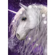 Jednorog Purple polar pokrivač 100x140cm