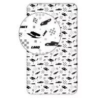 Disney Auti LMQ gumena plahta 90x200 cm