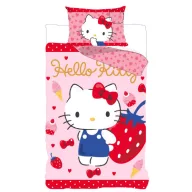   Hello Kitty Strawberry navlaka za posteljinu 140×200cm, 70×90 cm