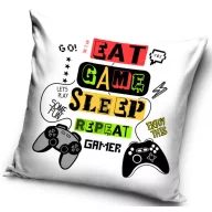 Gamer Repeat navlaka za jastuk 40x40 cm