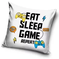 Gamer Repeat White navlaka za jastuk 40x40 cm