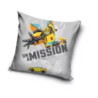 Transformers Mission baršunasta navlaka za jastuk 40x40 cm