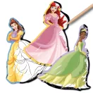 Disney Princeze Fairytale Disney Princess naljepnice za grebanje slike, set od 5 komada