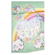 Jednorog Rainbow set naljepnica 4 lista