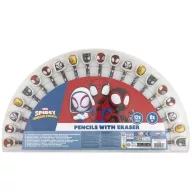   Spider-Man Spidey Friends set obojenih i grafitnih olovaka s gumicom, 20 komada
