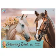 Konjići Flower set za bojanje i naljepnice
