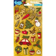 Božić Tree sjajni naljepnica