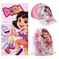   Dora istraživačica Adventure Set ručnika, sportske torbe i bejzbol kape Dora Istraživačica