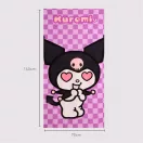 Hello Kitty Kuromi Heart ručnik za kupaonicu, ručnik za plažu 70x140cm (Fast Dry)