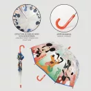 Disney Mickey Pluto dječji prozirni kišobran Ø71 cm