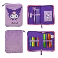 Hello Kitty Kuromi Purple punjena plišana pernica s 2 kata