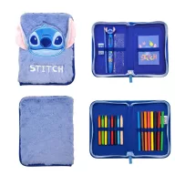 Disney Lilo i Stitch Blue plišani dvokatni punjeni pernica