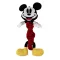 Disney Mickey Smile igračka za pse s užetom i zvukom 27 cm
