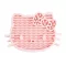 Hello Kitty Pink silicijska podloga za hranjenje 18 cm