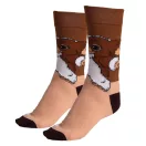 Čudovišta Brown duga odrasla čarapa 36/43
