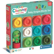   Šareno Clemmy mekani set kocki od 10 dijelova s figurom Clementoni