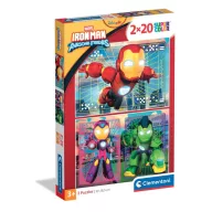  Osvetnici Hero Squad Iron Man i njegoovi super prijatelji 2x20 komada puzzle Clementoni