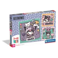 Hello Kitty Kuromi Clementoni puzzle 3x48 komada