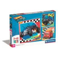 Hot Wheels Go 3x48 komada puzzle Clementoni