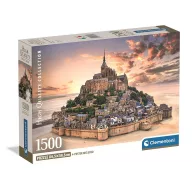   Gradovi Mont-Saint Michel Francuska puzzle od 1500 komada Clementoni