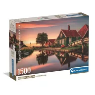   Gradovi Zaanse Schans Nizozemska 1500-dijelna Compact puzzle Clementoni