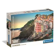   Gradovi Riomaggiore Italija, kompaktna puzzle od 500 komada Clementoni